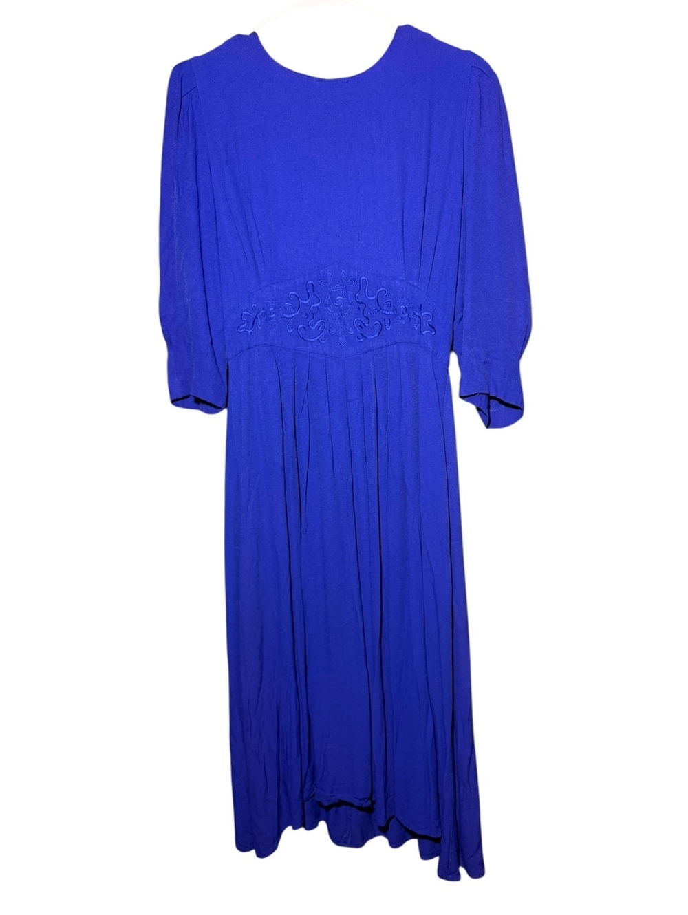 Vintage T.R. Bentley Maxi Dress Size 14 Womans Blue (Q23)